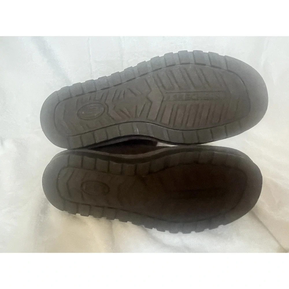 Skechers Australia Boots Womens 9 Winter Snow Brown Suede Faux Fur Button‎